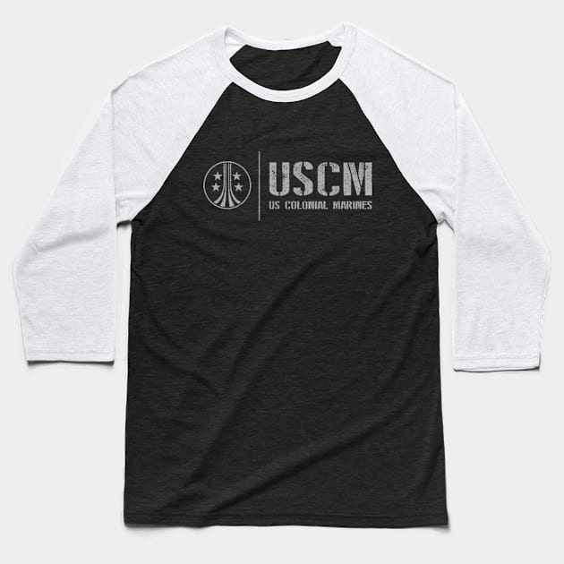 USCM US Colonial Marines Baseball T-Shirt by deadright